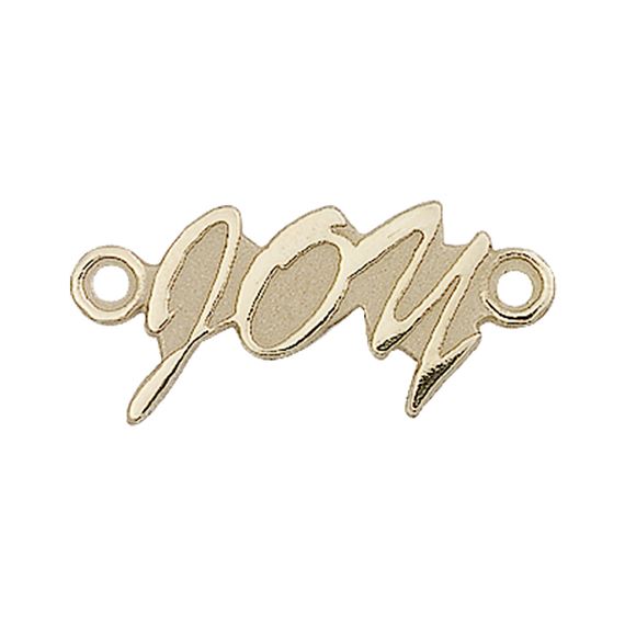 14KT GOLD JOY MEDAL - 3/8" x 1"