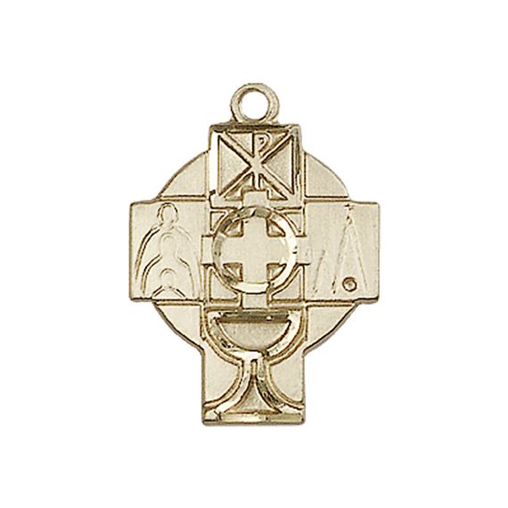 14KT GOLD RCIA MEDAL - 7/8" x 5/8"