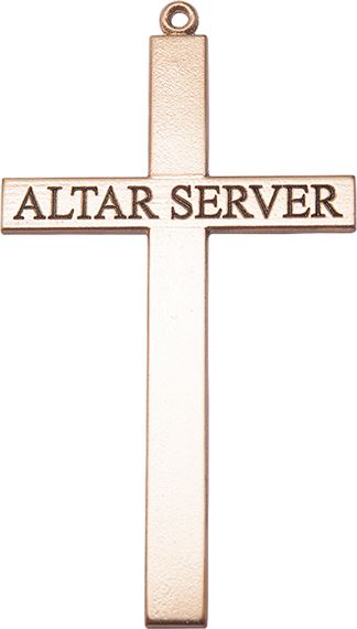 14KT GOLD ALTER SERVER CROSS MEDAL