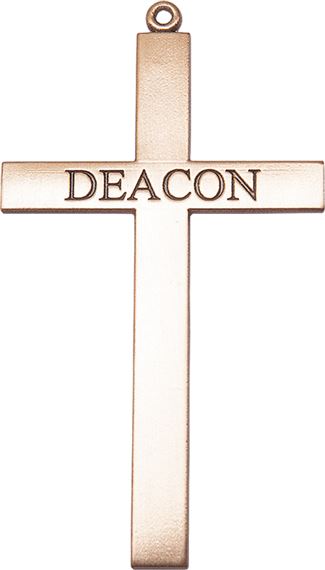 14KT GOLD DEACON CROSS MEDAL