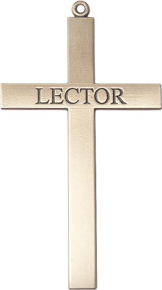 14KT GOLD LECTOR CROSS MEDAL