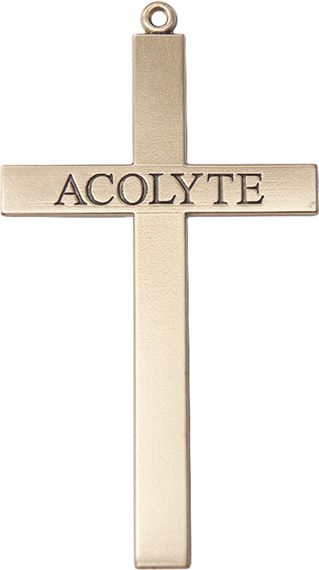 14KT GOLD ACOLYTE CROSS MEDAL