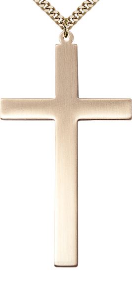 14KT GOLD FILLED CROSS PENDANT WITH CHAIN