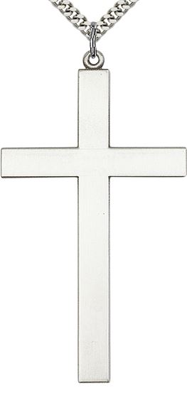 STERLING SILVER CROSS PENDANT WITH CHAIN