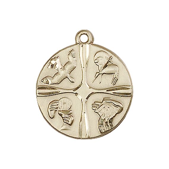 14KT GOLD CHRISTIAN LIFE MEDAL