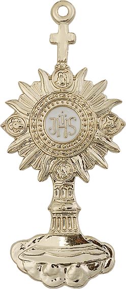 14KT GOLD MONSTRANCE MEDAL