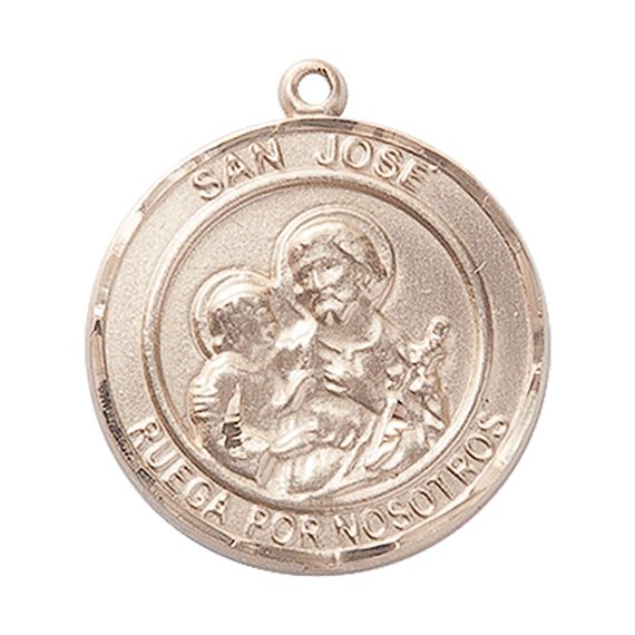 14KT GOLD SAN JOSE MEDAL - 1" x 7/8"