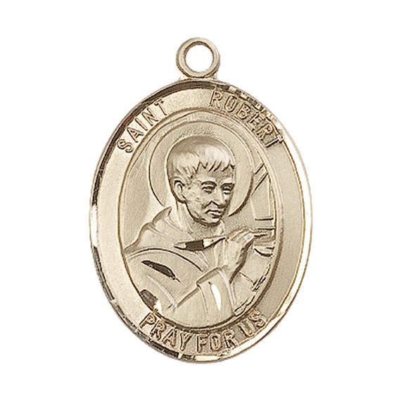 14KT GOLD ST ROBERT BELLARMINE MEDAL - 1" x 3/4"