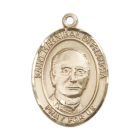 14KT GOLD ST HANNIBAL MEDAL - 1" x 3/4"