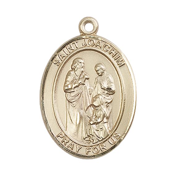 14KT GOLD ST JOACHIM MEDAL - 1&quot; x 3/4&quot;