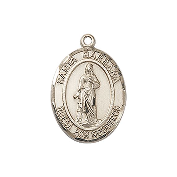 14KT GOLD SANTA BARBARA MEDAL