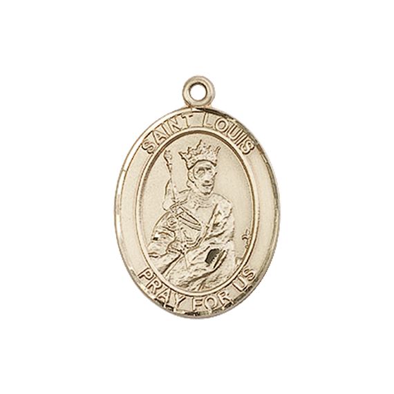 14KT GOLD ST LOUIS MEDAL - 3/4" x 1/2"
