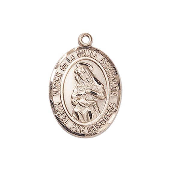 14KT GOLD VIRGEN DIVINA PROVIDENCIA MEDAL