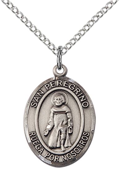 STERLING SILVER SAN PEREGRINO PENDANT WITH CHAIN