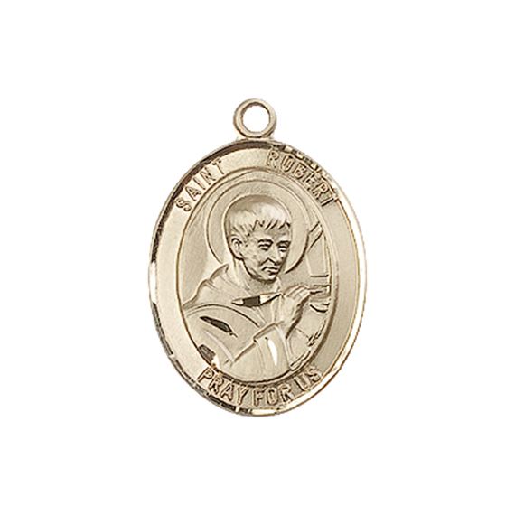 14KT GOLD ST ROBERT BELLARMINE MEDAL - 3/4" x 1/2"