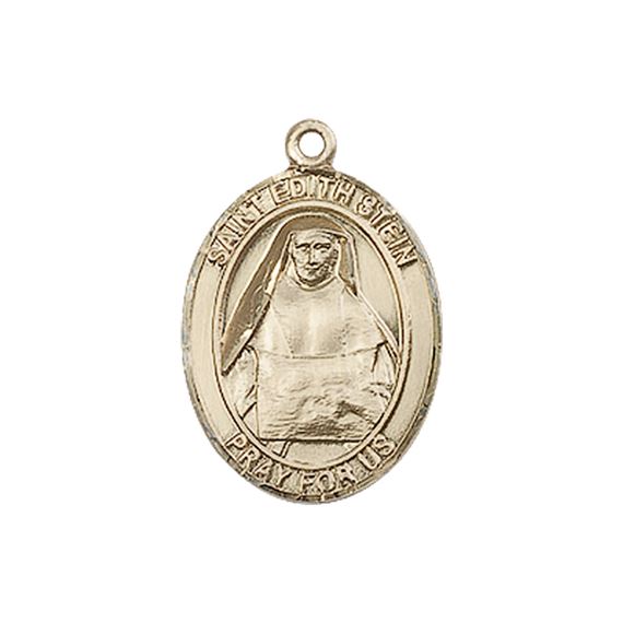 14KT GOLD ST EDITH STEIN MEDAL - 3/4" x 1/2"