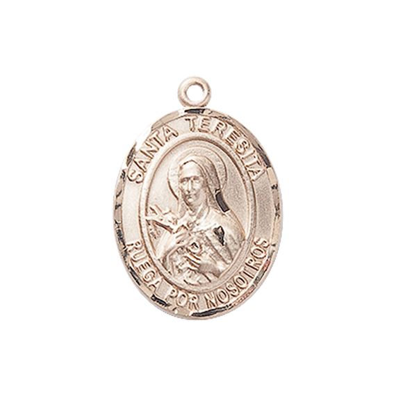 14KT GOLD SANTA TERESITA MEDAL