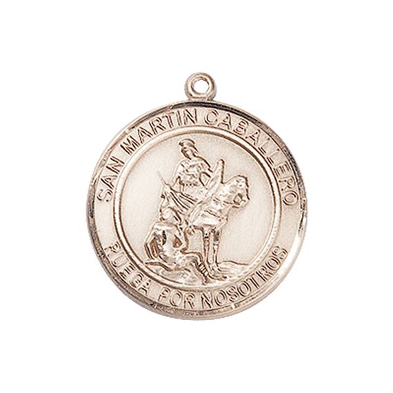 14KT GOLD SAN MARTIN CABALLERO MEDAL