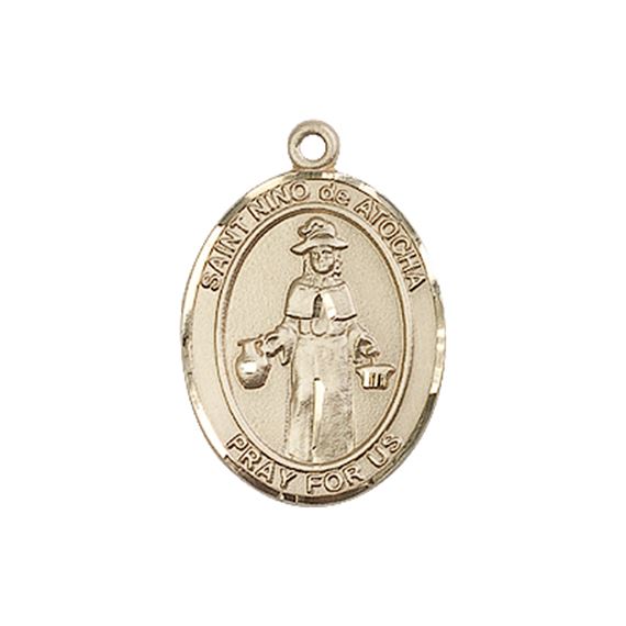 14KT GOLD ST NINO DE ATOCHA MEDAL