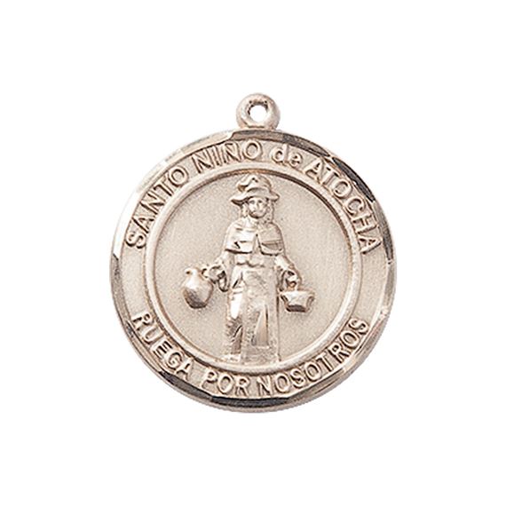 14KT GOLD ST NINO DE ATOCHA MEDAL