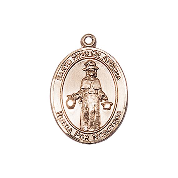 14KT GOLD ST NINO DE ATOCHA MEDAL