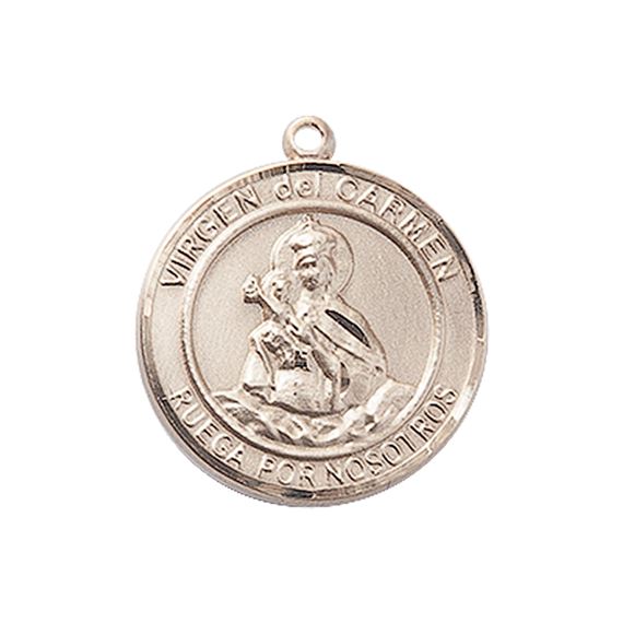 14KT GOLD VIRGEN DEL CARMEN MEDAL