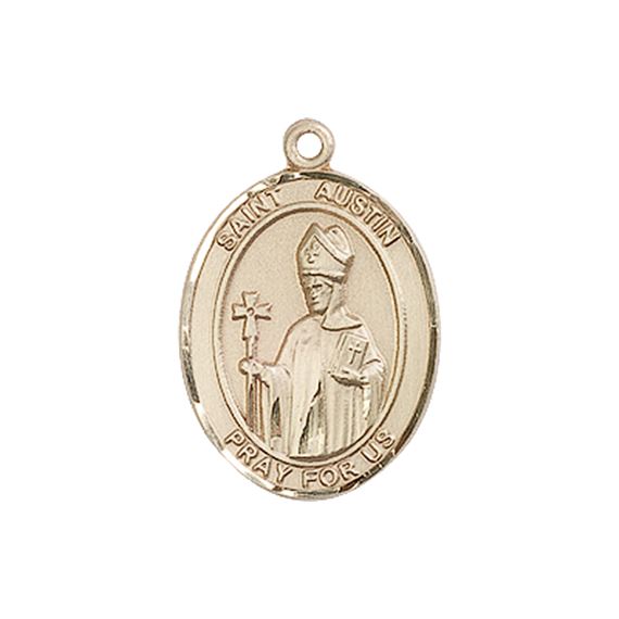 14KT GOLD ST AUSTIN MEDAL - 3/4" x 1/2"