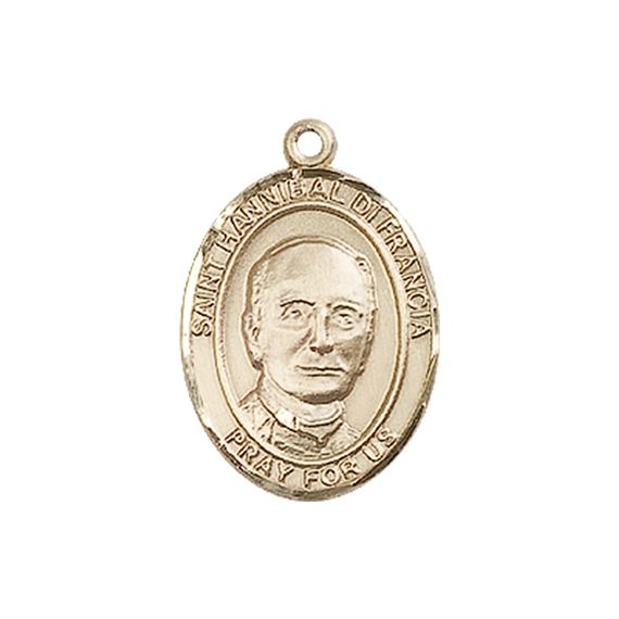 14KT GOLD ST HANNIBAL MEDAL - 3/4" x 1/2"