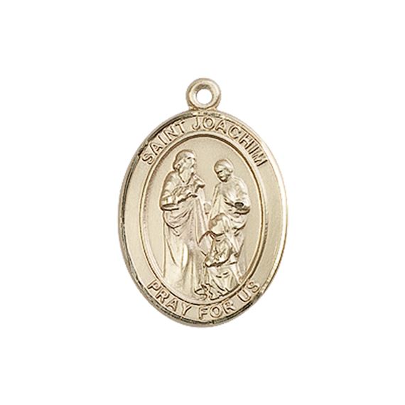 14KT GOLD ST JOACHIM MEDAL - 3/4&quot; x 1/2&quot;