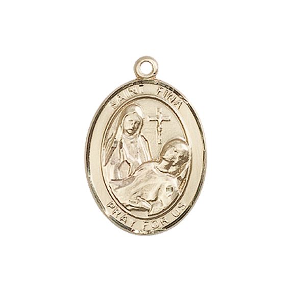 14KT GOLD ST FINA MEDAL - 3/4" x 1/2"