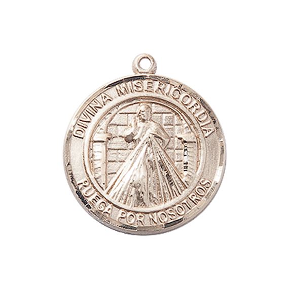 14KT GOLD DIVINA MISERICORDIA MEDAL