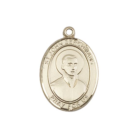 14KT GOLD ST JOHN BERCHMANS MEDAL - 3/4" x 1/2"