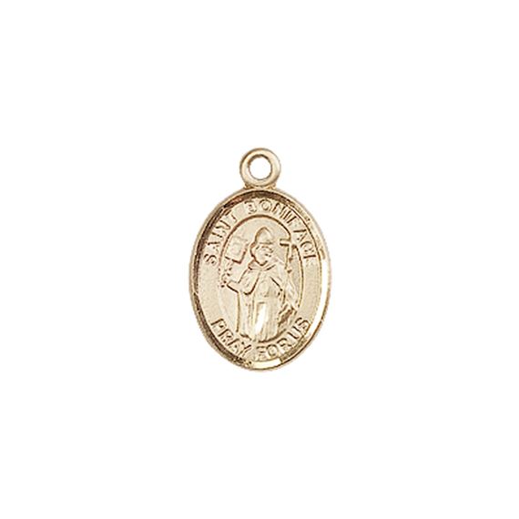 14KT GOLD ST BONIFACE MEDAL - 1/2" x 1/4"