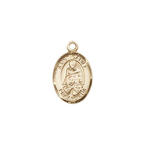 14KT GOLD ST DANIEL MEDAL - 1/2" x 1/4"