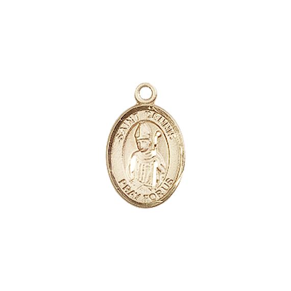 14KT GOLD ST DENNIS MEDAL - 1/2" x 1/4"