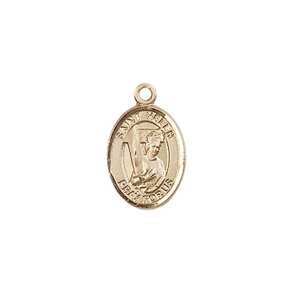 14KT GOLD ST HELEN MEDAL - 1/2" x 1/4"
