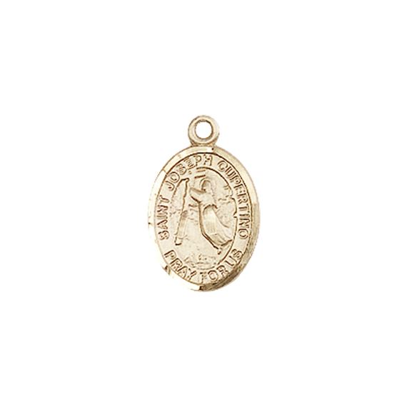 14KT GOLD ST JOSEPH OF CUPERTINO MEDAL - 1/2" x 1/4"