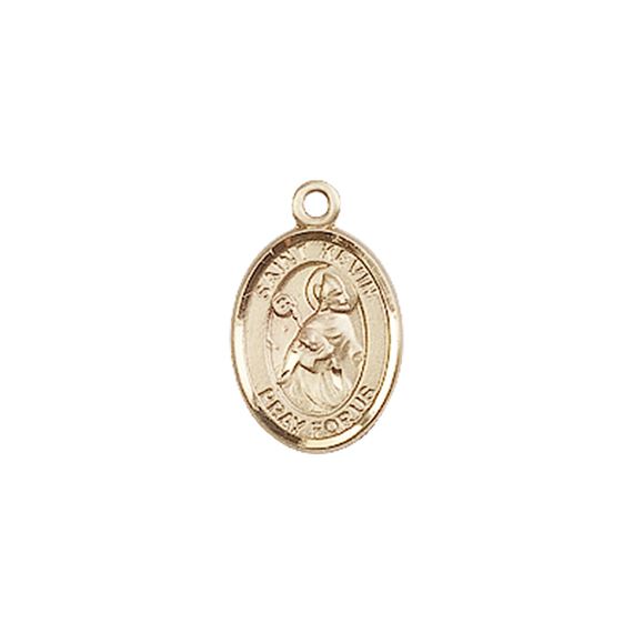 14KT GOLD ST KEVIN MEDAL - 1/2" x 1/4"
