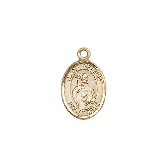 14KT GOLD ST KILIAN MEDAL - 1/2" x 1/4"