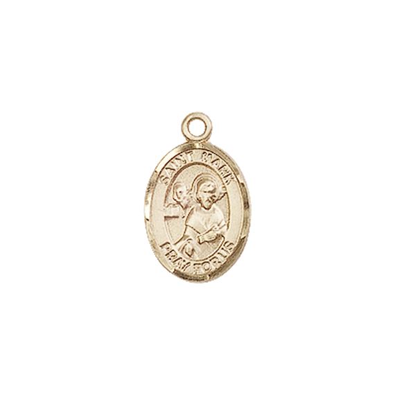 14KT GOLD ST MARK THE EVANGELIST MEDAL - 1/2" x 1/4"