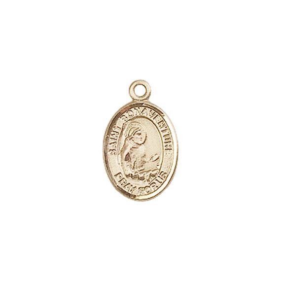 14KT GOLD ST BONAVENTURE MEDAL - 1/2" x 1/4"