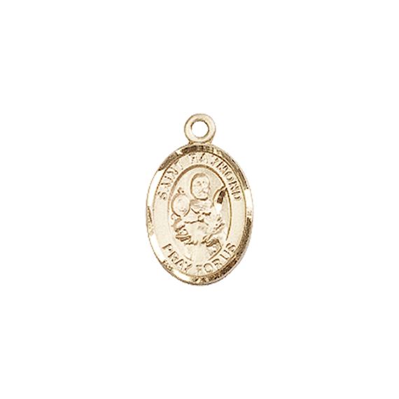 14KT GOLD ST RAYMOND NONNATUS MEDAL - 1/2" x 1/4"