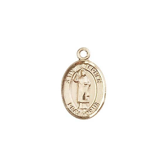 14KT GOLD ST STEPHEN THE MARTYR MEDAL - 1/2" x 1/4"