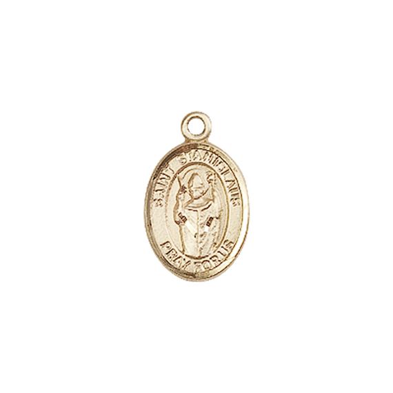 14KT GOLD ST STANISLAUS MEDAL - 1/2" x 1/4"