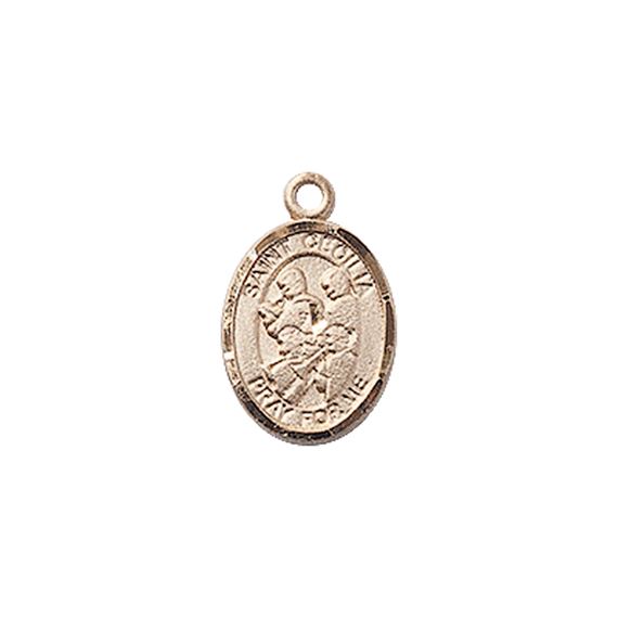 14KT GOLD ST CECILIA-MARCHING BAND MEDAL - 1/2" x 1/4"