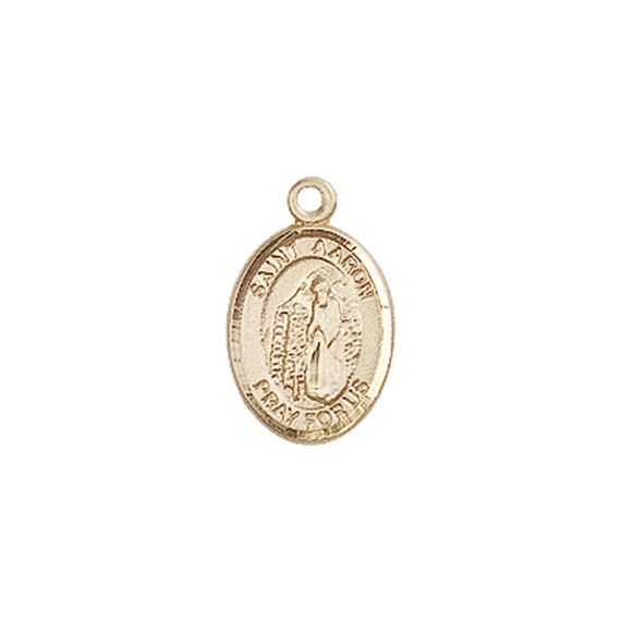 14KT GOLD ST AARON MEDAL - 1/2" x 1/4"