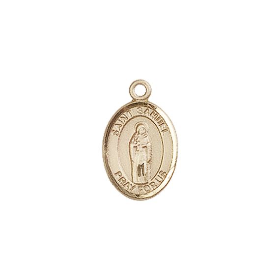 14KT GOLD ST SAMUEL MEDAL - 1/2" x 1/4"