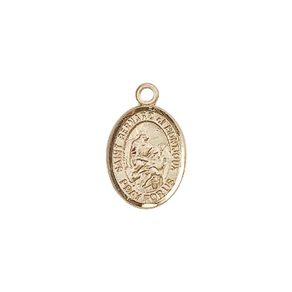 14KT GOLD ST BERNARD OF MONTJOUX MEDAL - 1/2" x 1/4"
