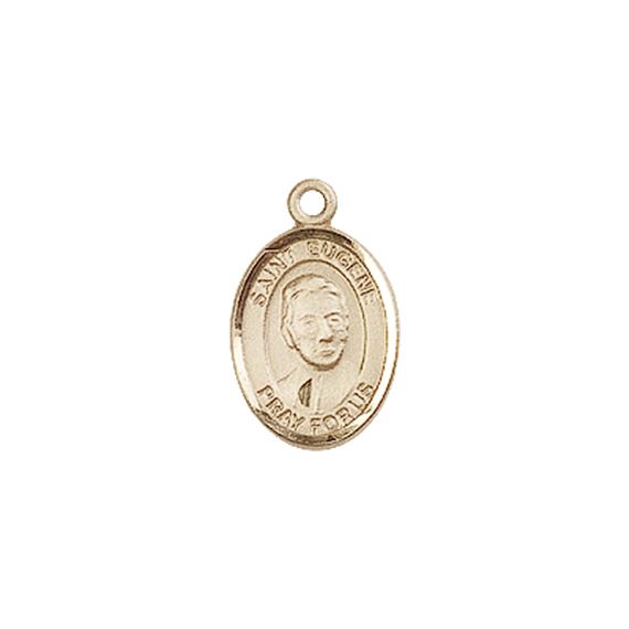14KT GOLD ST EUGENE DE MAZENOD MEDAL - 1/2" x 1/4"