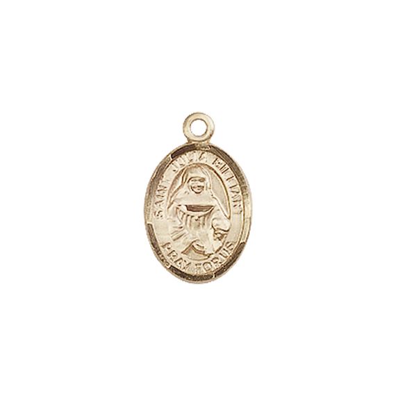 14KT GOLD ST JULIA BILLIART MEDAL - 1/2" x 1/4"